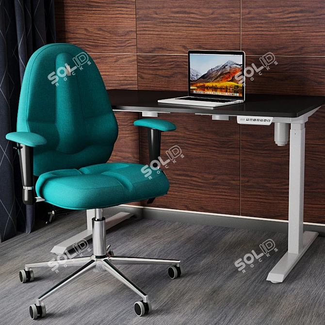 Kulik System Classic Ergonomic Chair 3D model image 8