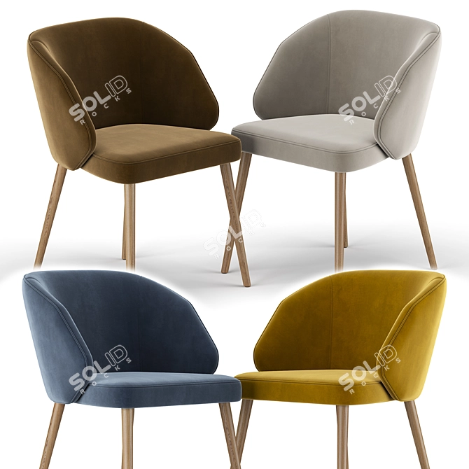 Alissa A970c Ergonomic Chair 3D model image 2