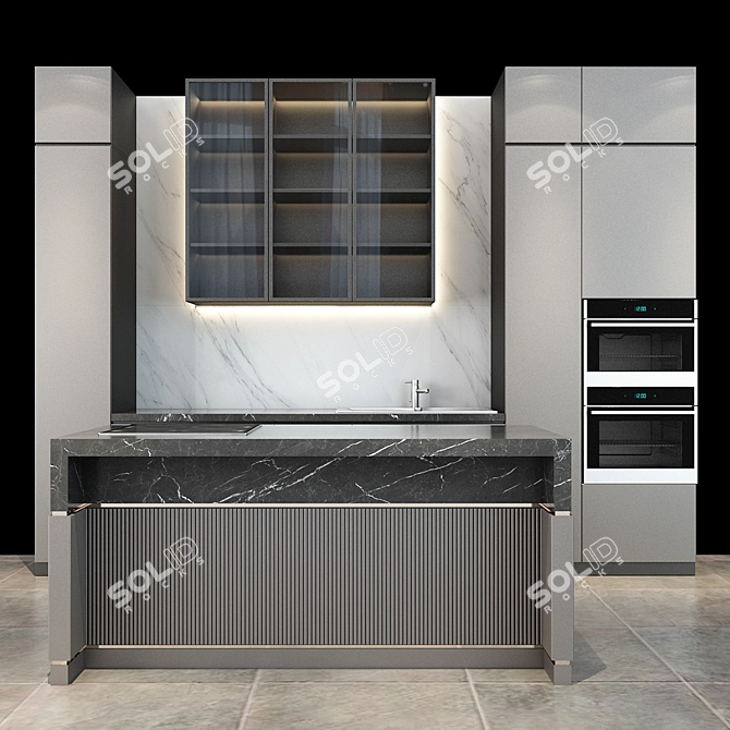 61 Piece Kitchen Set 3D model image 1