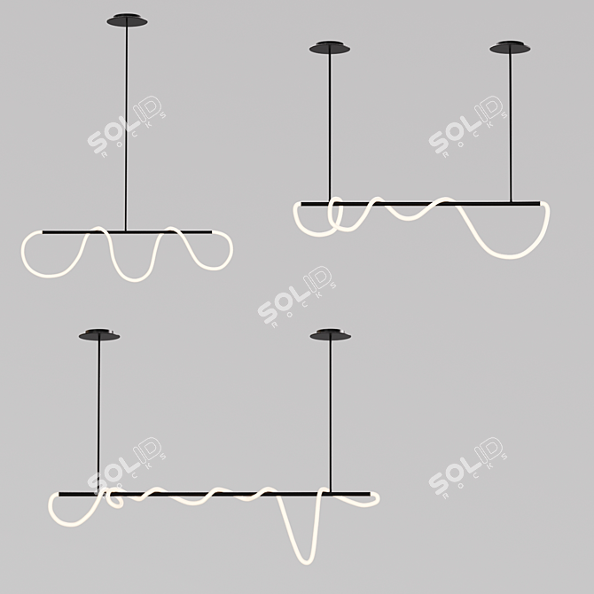 Minimalist Scandinavian Pendant Lights 3D model image 2