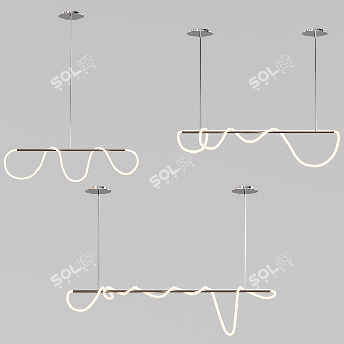 Minimalist Scandinavian Pendant Lights 3D model image 4