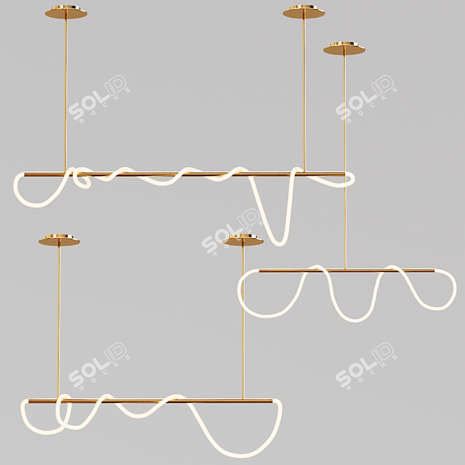 Minimalist Scandinavian Pendant Lights 3D model image 5