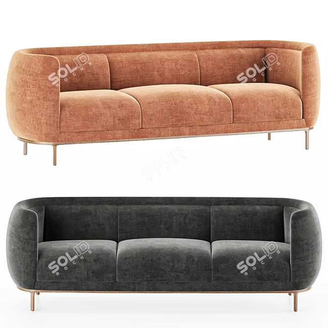 Plushy Cloud Sofa 3D model image 1