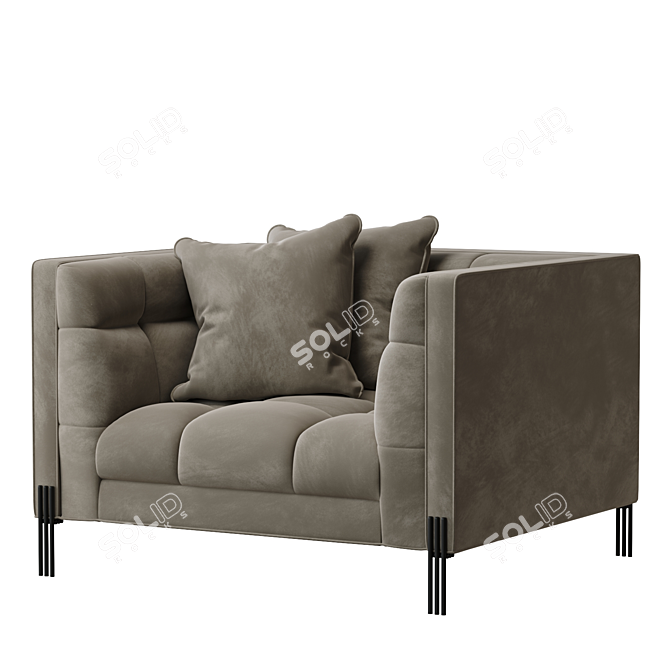 Elegant Eichholtz Sienna Armchair 3D model image 1