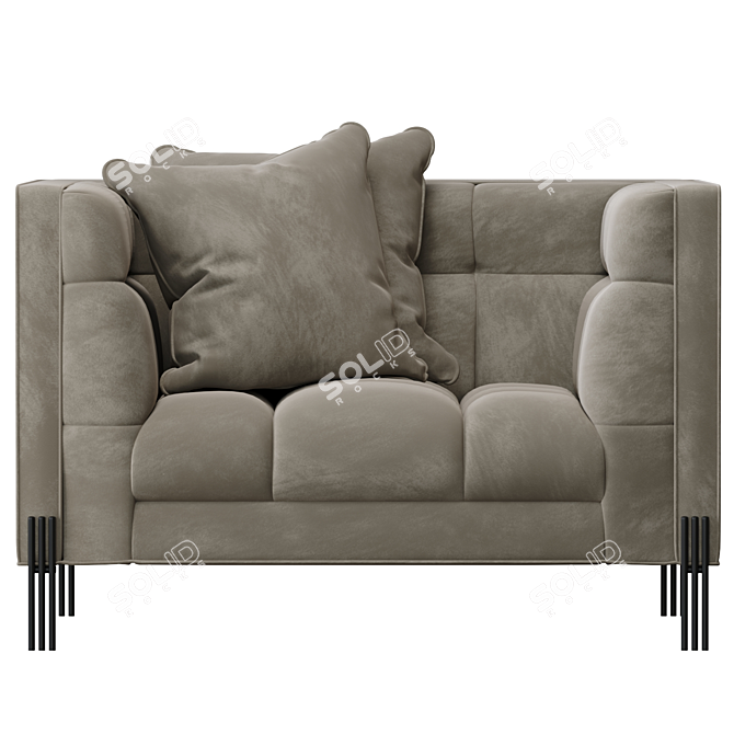 Elegant Eichholtz Sienna Armchair 3D model image 2