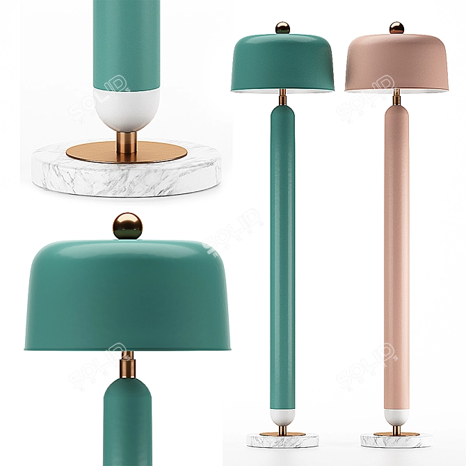 Nordic Elegance: Lampatron MEET - Scandinavian Style Floor Lamp 3D model image 1