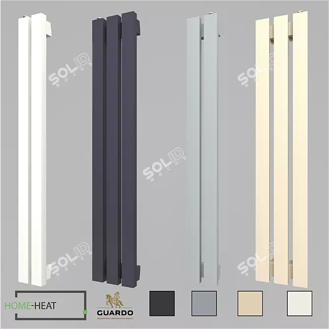 Guardo Retta 6SP Vertical Radiator Set 3D model image 2