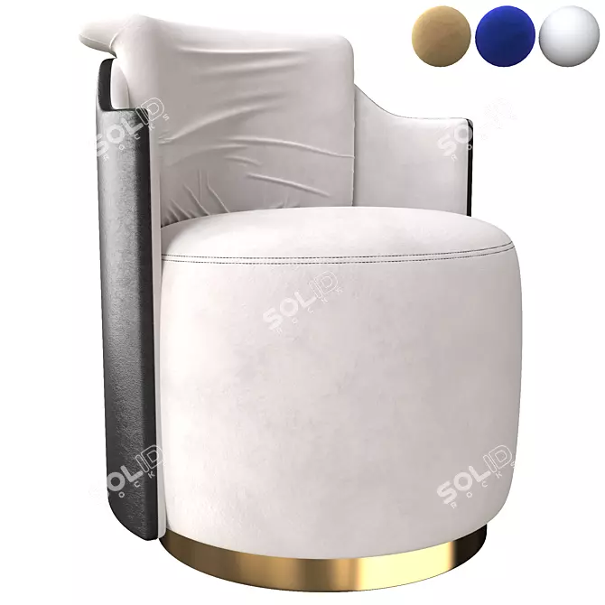 SolidArmchair: Modern and Stylish Furniture 3D model image 1