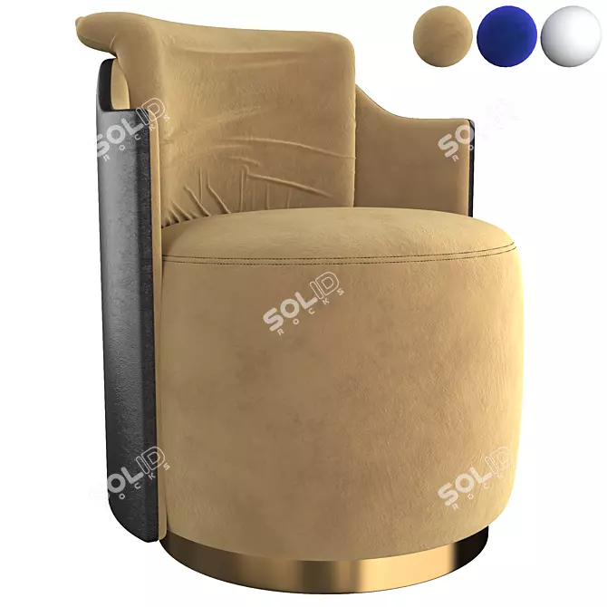 SolidArmchair: Modern and Stylish Furniture 3D model image 2