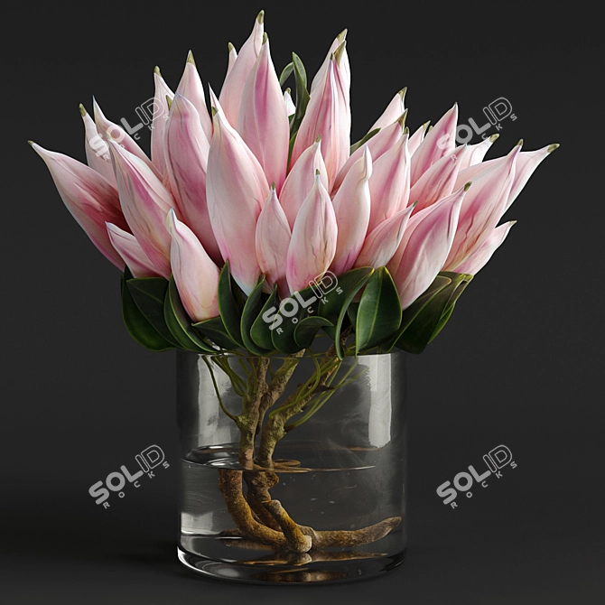 HD Floral Images Pack 3D model image 1