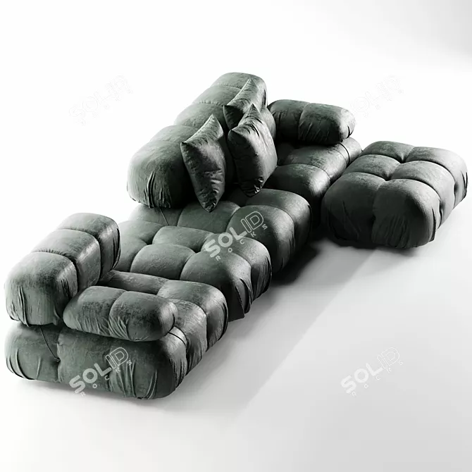Title: Modern Bb Italia Camaleonda Sofa 3D model image 5