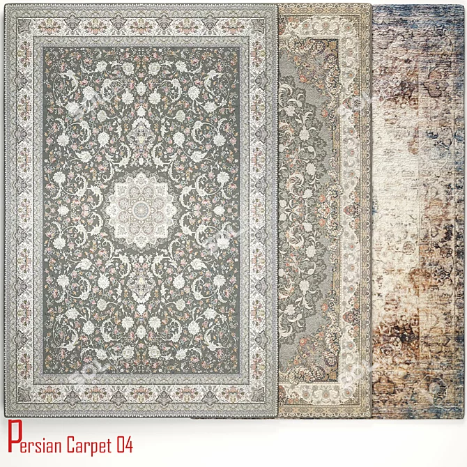 Exquisite Persian Carpet 04 3D model image 1