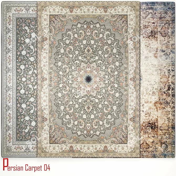 Exquisite Persian Carpet 04 3D model image 2