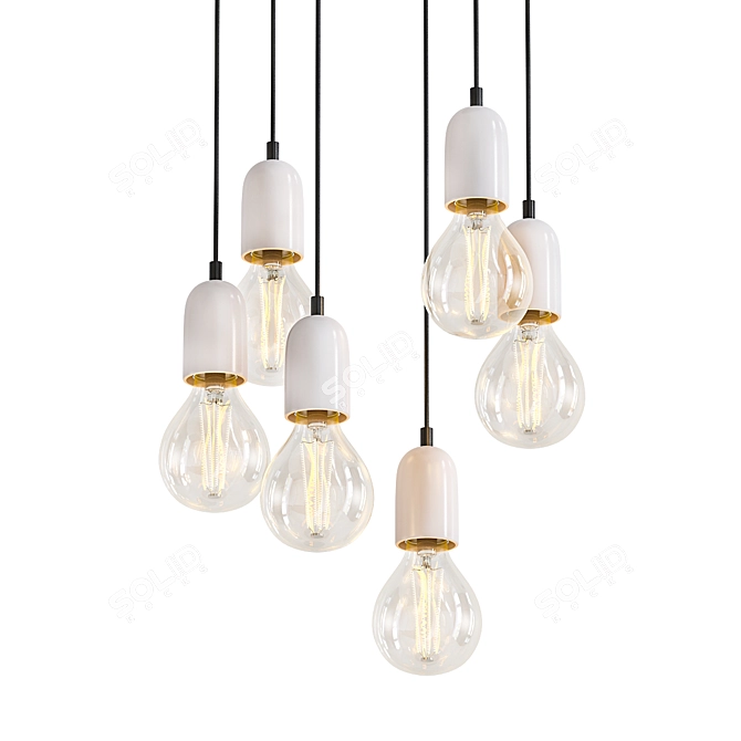 Elegant Carnaby Pendant Light 3D model image 1