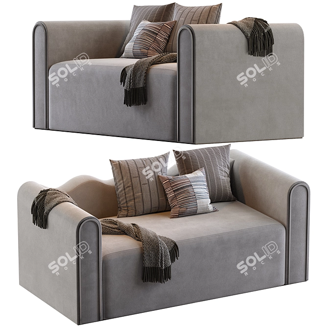  Modern Camarat Sofa - 2013 Design 3D model image 2