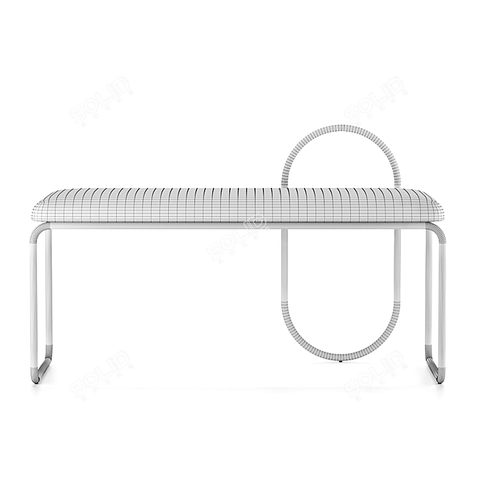 Angui Bench: Sleek and Stylish Seating Solution 3D model image 2