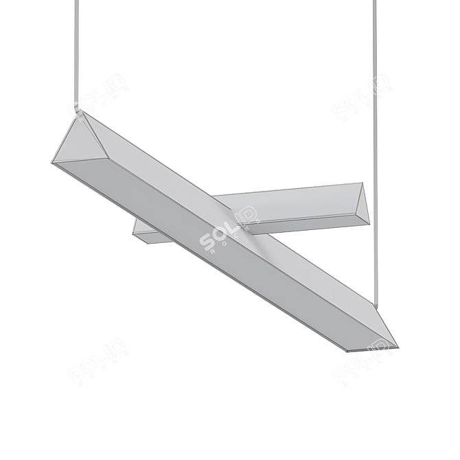 Elegant Mile 03 Pendant Light 3D model image 2