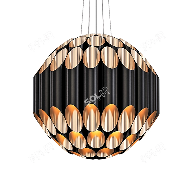 Timeless Elegance: KRAVITZ Pendant Light 3D model image 1