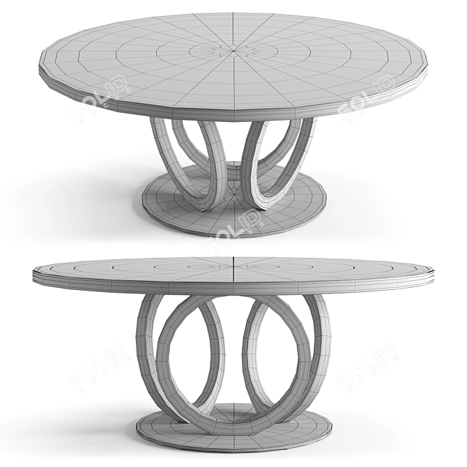 Fendi Casa Alba Dining Set 3D model image 4