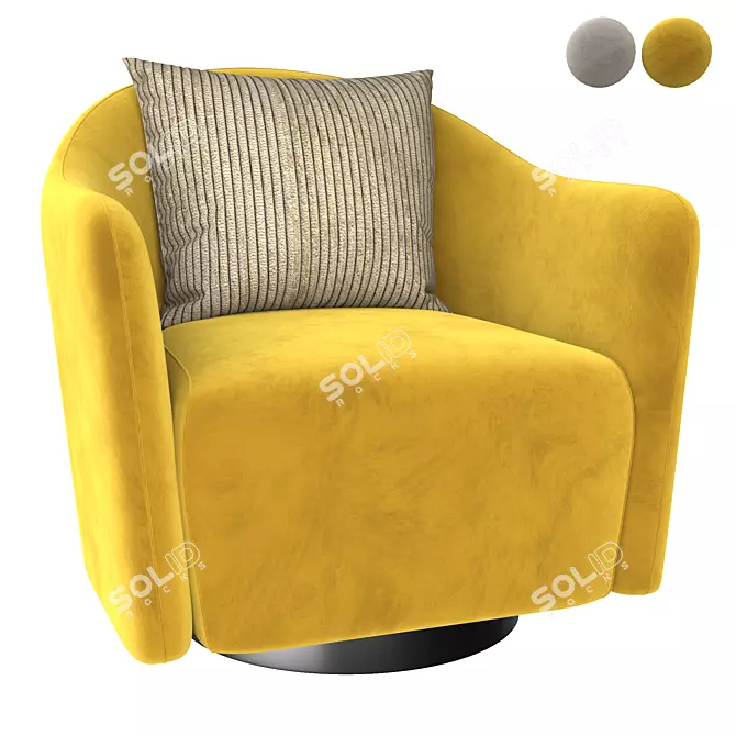 Modern Longhi Armchair: 2015 Edition 3D model image 1