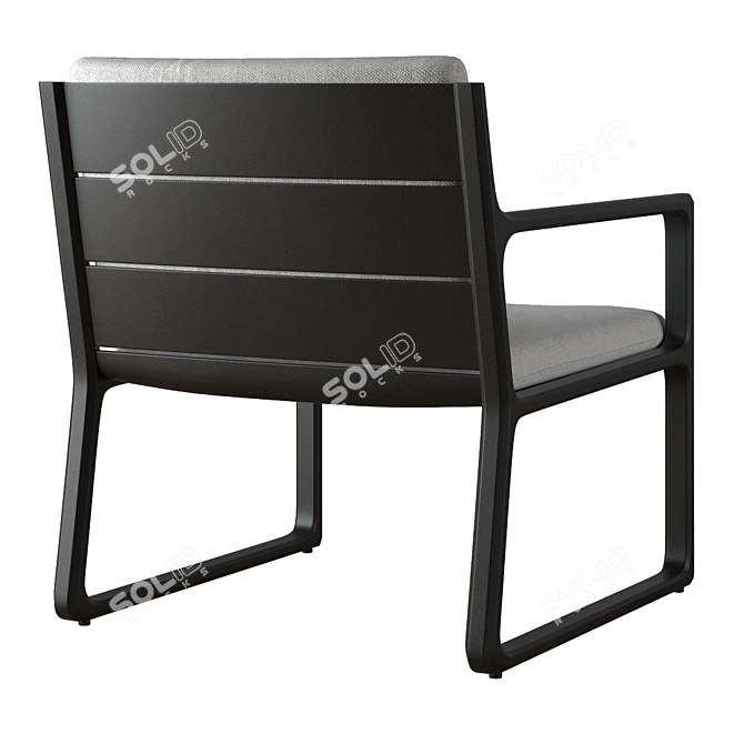 Luxury RH Vietri Lounge Chair 3D model image 4