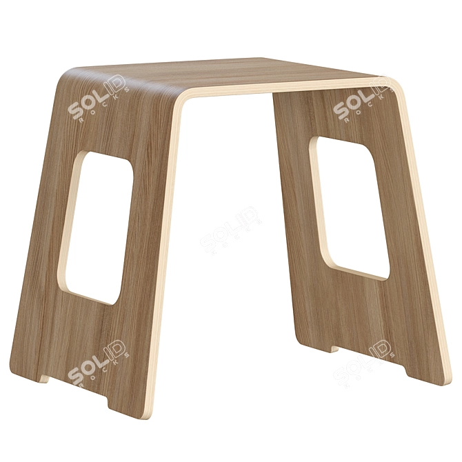 Bambukovyy Bengthåkan Stool 3D model image 1