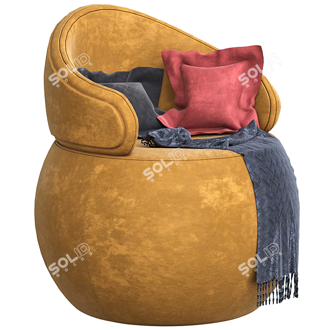 Modern Millimeter Pouf: 2014 Version 3D model image 1