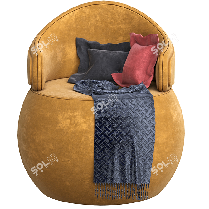 Modern Millimeter Pouf: 2014 Version 3D model image 2