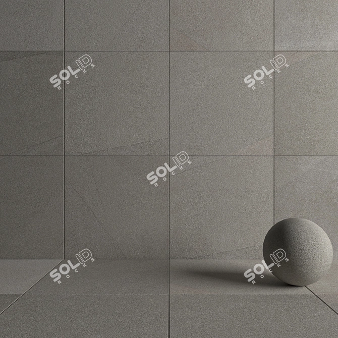 Flaviker River Ecru: 120x120 Wall and Floor Tiles 3D model image 4