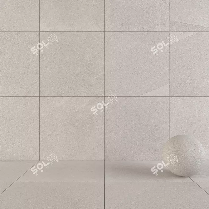 River Moon 120x120: Versatile Wall and Floor Tile 3D model image 1