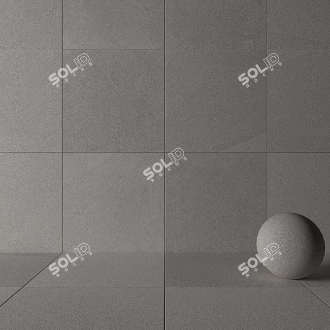 River Moon 120x120: Versatile Wall and Floor Tile 3D model image 3