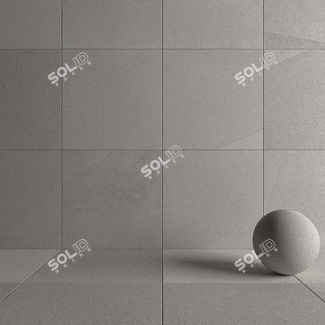 River Moon 120x120: Versatile Wall and Floor Tile 3D model image 4