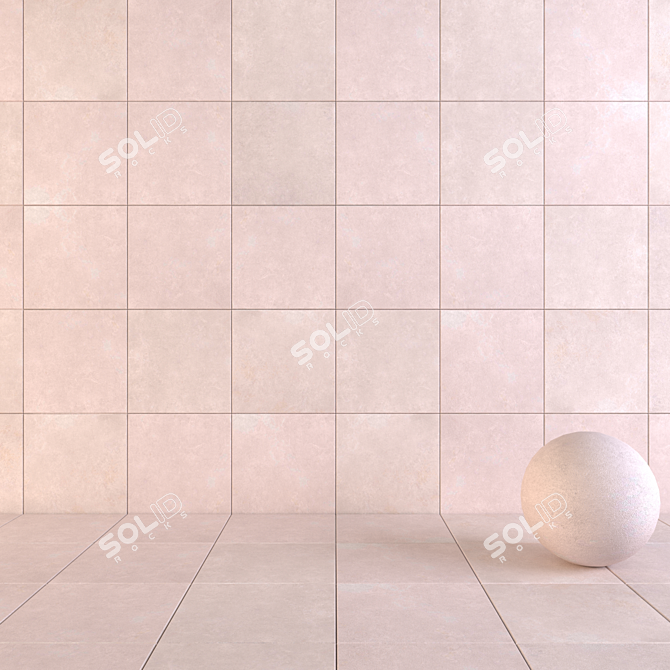 Flaviker Still Now Sand 60x60: Versatile Wall and Floor Tiles 3D model image 1