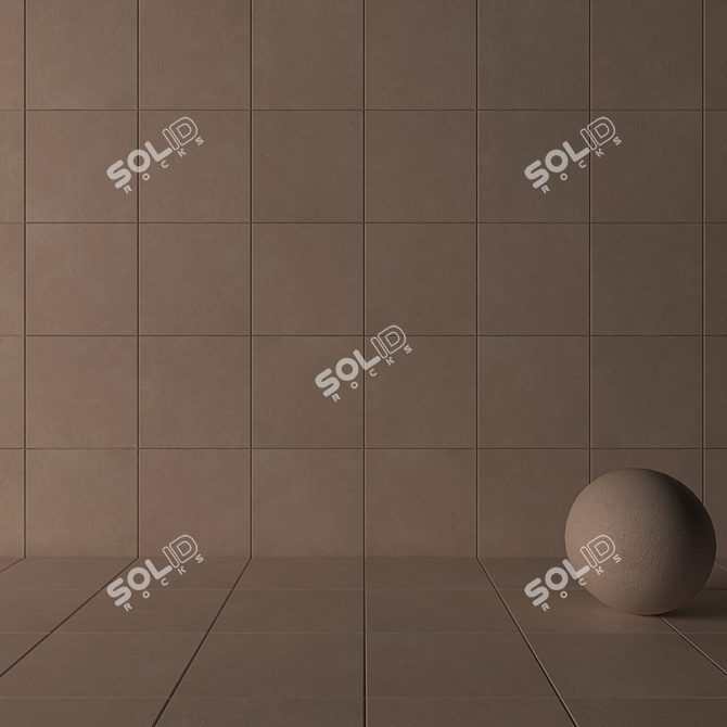Flaviker Still Now Sand 60x60: Versatile Wall and Floor Tiles 3D model image 3
