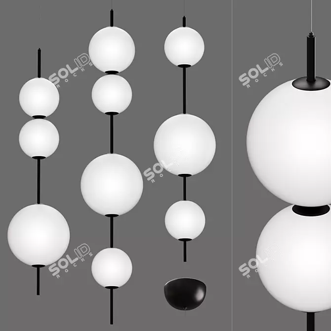 Modern Pendant Lamps | Height: 80/103cm | Voltage: 90-260V 3D model image 1