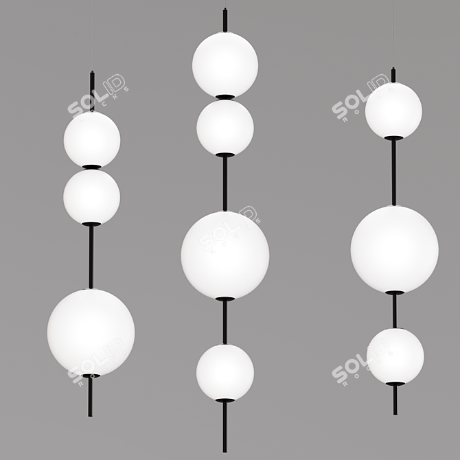 Modern Pendant Lamps | Height: 80/103cm | Voltage: 90-260V 3D model image 3