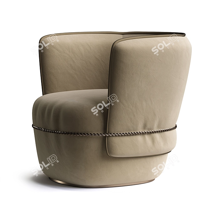 Timeless Elegance: Classic Armchair 3D model image 2