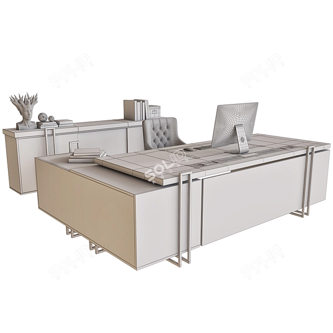 Elegant PALM Office Furniture 3D model image 3