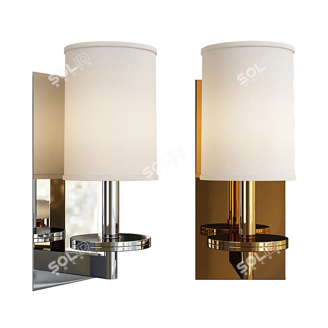 Elegant Chelsea Sconce 3D model image 1