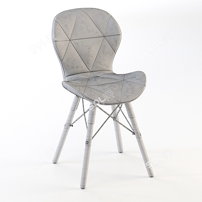 Minimalist Tape Chair 3D model image 5