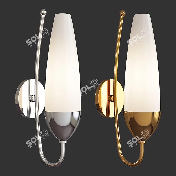 Elegant Amee Sconce: 3D Max 2013 3D model image 1