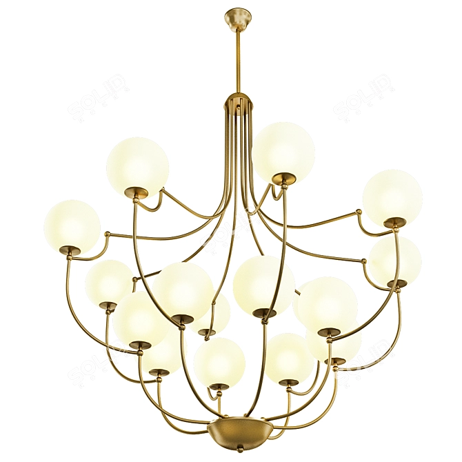 Gilded Majesty: BIG GOLD LUSTRE 3D model image 1