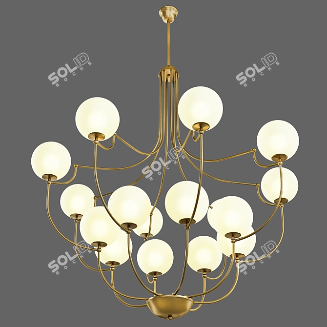 Gilded Majesty: BIG GOLD LUSTRE 3D model image 2