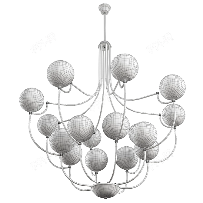 Gilded Majesty: BIG GOLD LUSTRE 3D model image 4