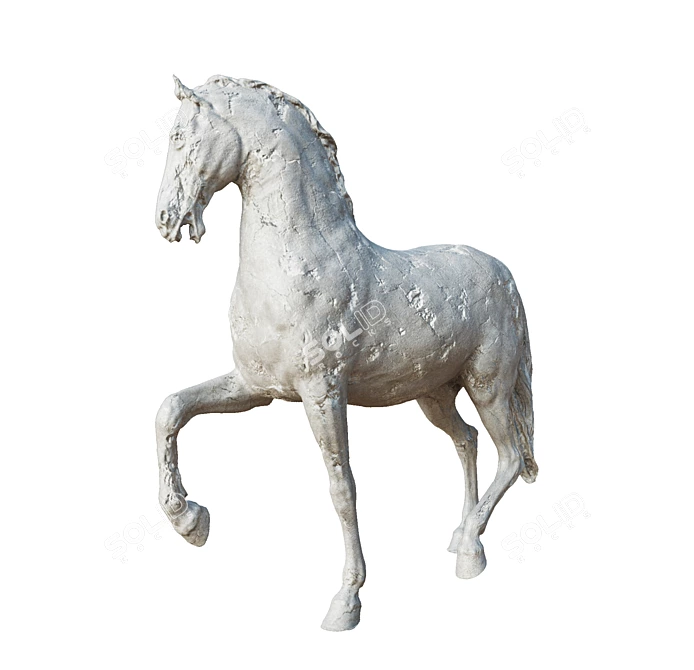 Majestic Equestrian Sculpture 3D model image 6