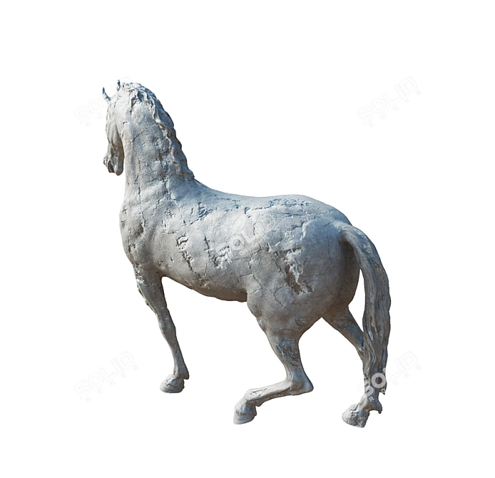 Majestic Equestrian Sculpture 3D model image 7