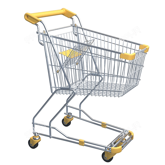 Title: Versatile Product Cart 3D model image 2