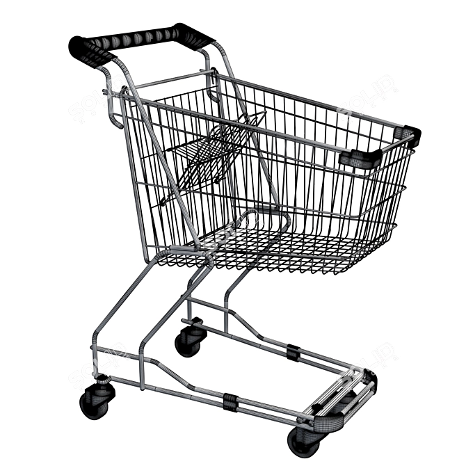 Title: Versatile Product Cart 3D model image 3