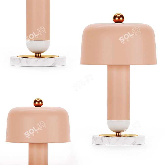 Scandinavian Style Table Lamps: Lamaptron Meet Tab & Meet Tab B 3D model image 4