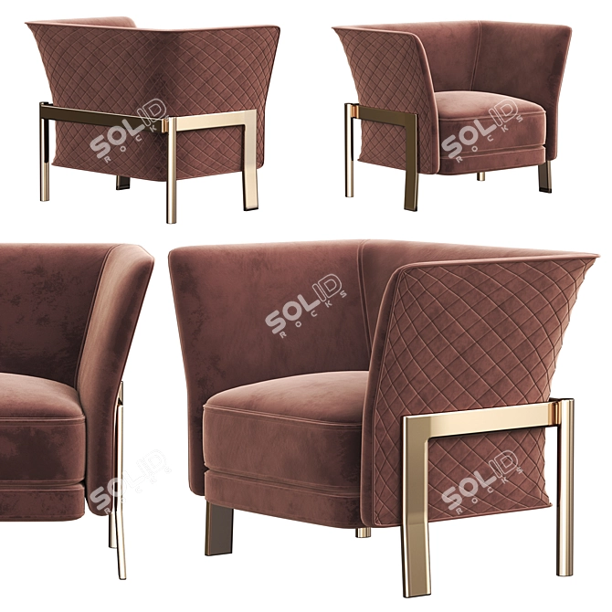 Elegant COSMO Armchair: OPERA CONTEMPORARY 3D model image 3